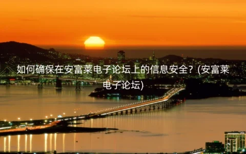 如何确保在安富莱电子论坛上的信息安全？(安富莱电子论坛)