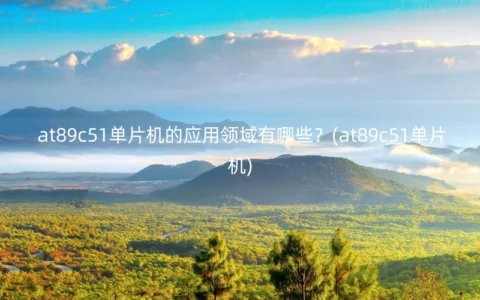 at89c51单片机的应用领域有哪些？(at89c51单片机)