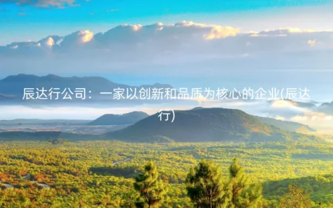 辰达行公司：一家以创新和品质为核心的企业(辰达行)