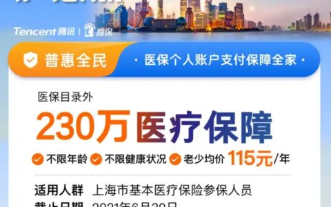 “沪惠保”来了！不限年龄、职业、户籍、健康状况，统一115元/年