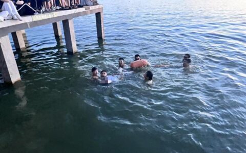 武汉凌波门凌晨一男子溺水，市民奋力跑过整个栈桥跳水救人-武汉凌波门游泳池收费吗