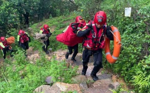 河水上涨4人被困 宜良消防紧急救援-宜良水库钓鱼地方